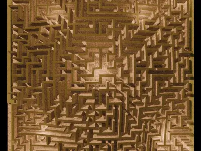 Maze on the hill 26G02 3D model