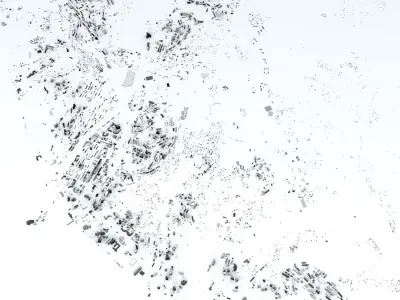 Sochi Streets and Buildings 3D model