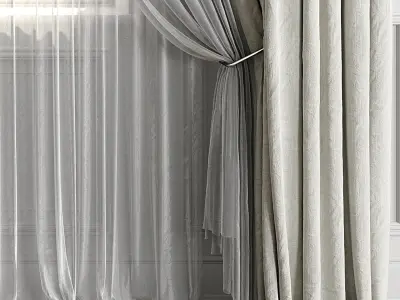 Curtain Set 499C 3D model
