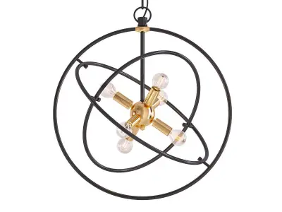 Modern Geometric Globe Chandelier 3D model