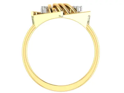 Light weight ring earrings pendant set 3dm stl 4 renders model  3D print model