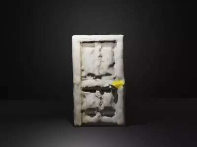 Deformed Door Low-Poly Low-poly 3D model