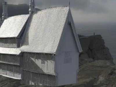 Village house horror 1 3D model