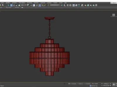 Sommelier Chandelier Low-poly 3D model