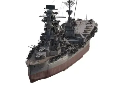 IMPERIAL JAPANESE NAVY WW2 BATTLE CRUISER 3D model