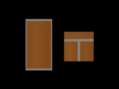 window door 3d model 3D print model