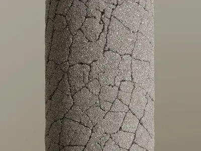 Cracked Asphalt PBR Texture Texture