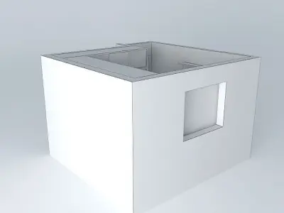 fabioorkut cube with window Free 3D model