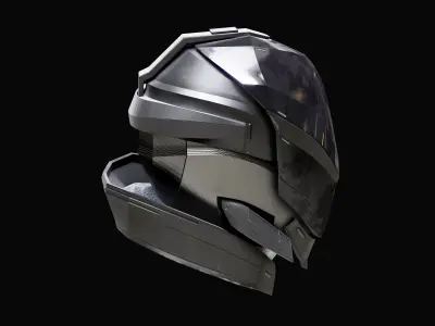 Scifi space helmet 3D model