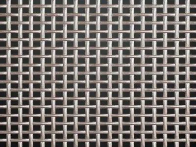 Silver Metal Weave Transparent PBR Seamless Texture