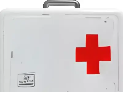 Space Grade First Aid Kit Low-poly 3D model