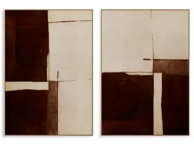 Abstract Painting Frame set 3D model 506