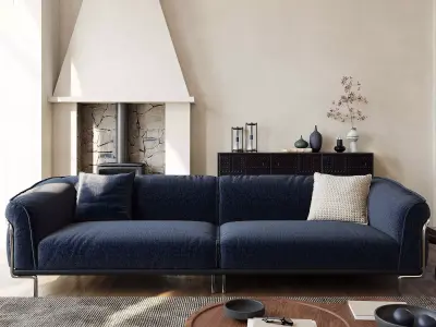 Industrial Living Interior scene 3D model