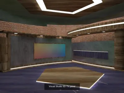 Virtual Broadcast Studio Vol2 3D Model Pack