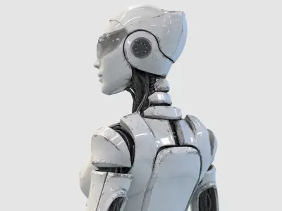  Female Cyborg Robot Rig 