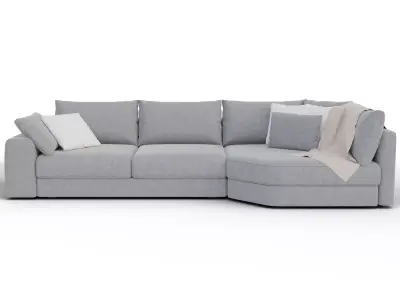 Modern corner sofa 3D model