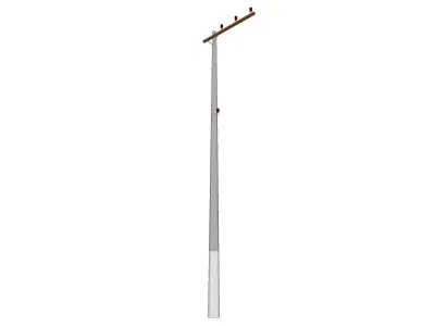 Concrete Lamp Post - Light Pole - Light Post - Street Light 38 3D model