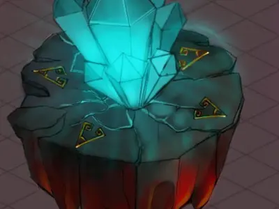 Lava Hell - Crystal 32 3D model