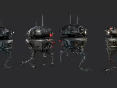 Arakyd Viper Probe Droid Low-poly 3D model