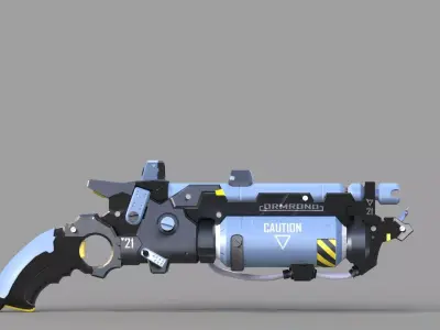 Science Fiction Gun 5 3D model