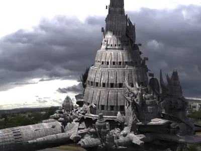 Babylon Space station 3D model