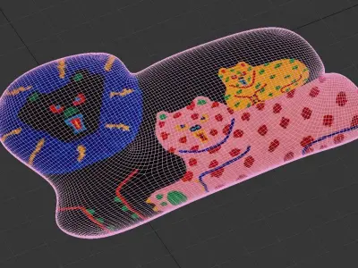 Ikea Art Event 2019 Misaki Kawai Rug 3D model