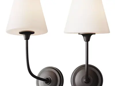 Modern Charleston Bath Sconce 3D model