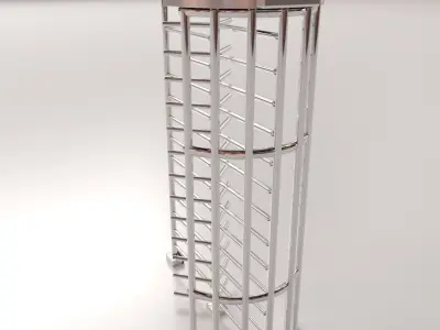 Turnstile metal rack 3D model