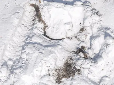 Hole in the snow 2 3D model