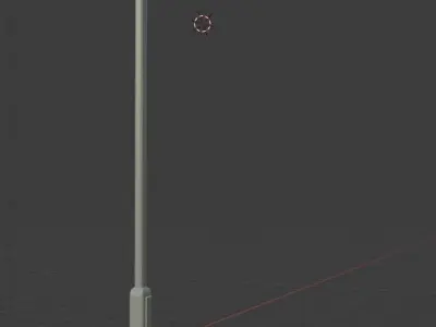Low Poly Street Lamp Free low-poly 3D model