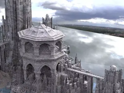 Ancient City of Argos Temples 3D model