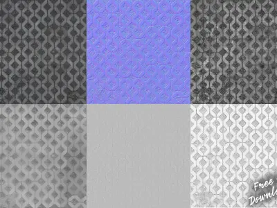 FREE Scanned Parking Grid  PBR Textures Seamless Texture