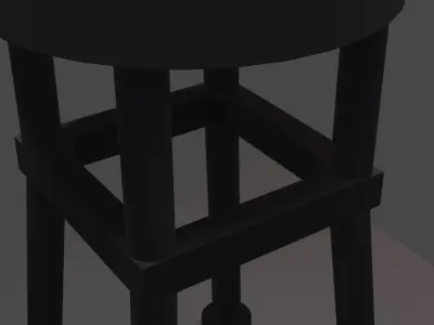 water tower game ready low-poly Low-poly 3D model