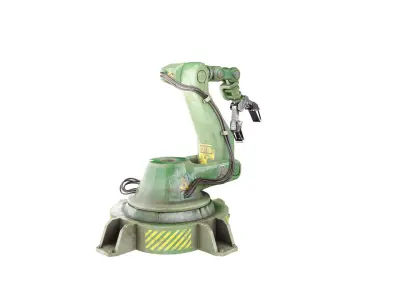 Mechanical arm Low-poly 3D model buy
