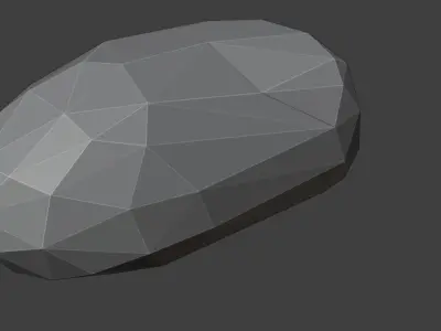 Low Poly Rock 2 polygonal Free low-poly 3D model