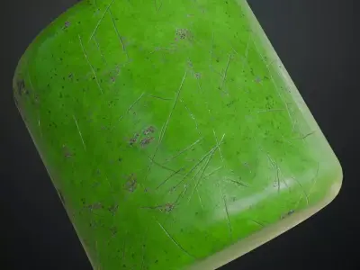 Green Metal Painted PBR Seamless Texture