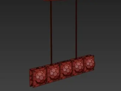 ROCHILLON hanging lamp with lights 3D model