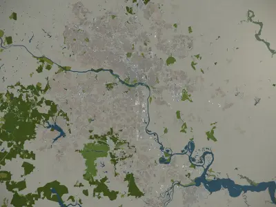 Richmond  Low-poly 3D model