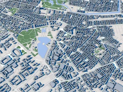 Malmo City Sweden 3D model