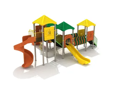 Metal Modern Play Park 036 3D model