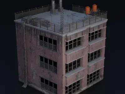 BUILDING URBAN AREA HONGKONG JAPAN CHINA ASIAN 05 Low-poly 3D model