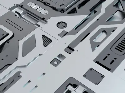 SciFi Panel Pack Vol -3  3D model