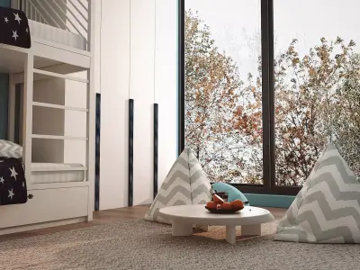 Boys Bedroom Design  3D model