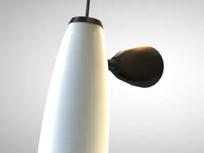 Angular wall light 3D model