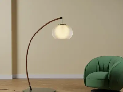 Floor Lamp 3D Model for Modern Interiors 3D model
