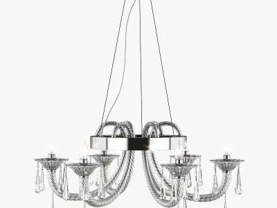 821060 Corno Lightstar Hanging Chandelier 3D model