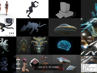 real sci-fi 3D Model Pack