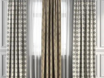 Curtain Set 111 3D model