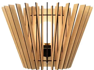 WALL LIGHT STL AND DXF FILES 4 3D print model