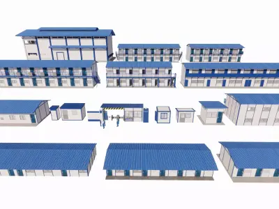 Portable Construction Site Building -A1 3D model
